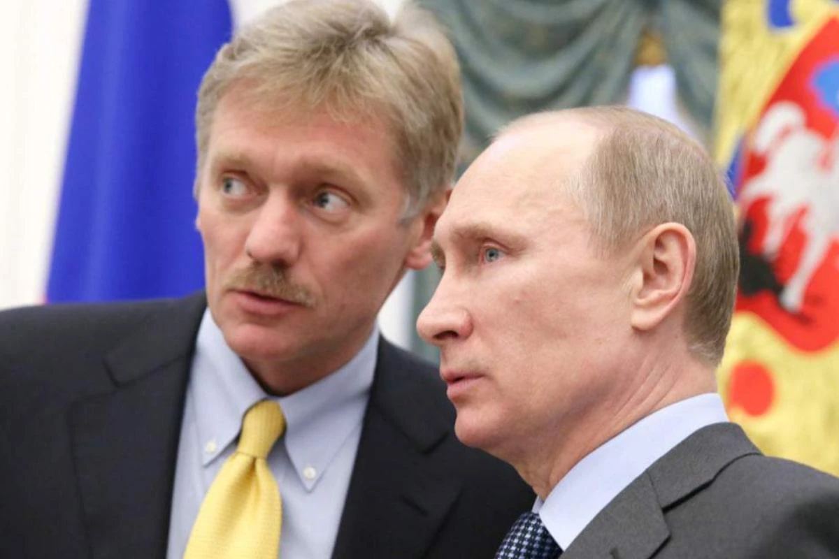 Дмитро Пєсков і Володимир Путін