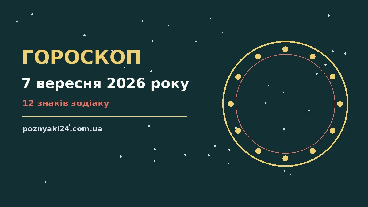 Зоряне небо над нічним містом як символ щоденного гороскопу на 7 вересня 2026 року