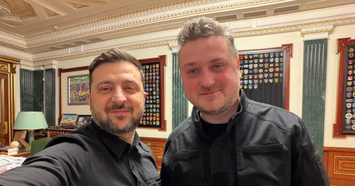 Володимир Зеленський та Андрій Коваленко під час зустрічі